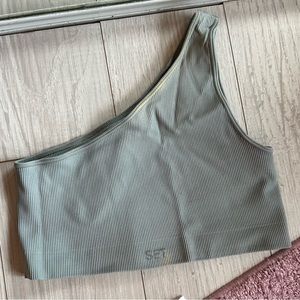 Set active one shoulder bra